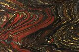 Polished Tiger Iron Stromatolite - ( Billion Years) #96235-1